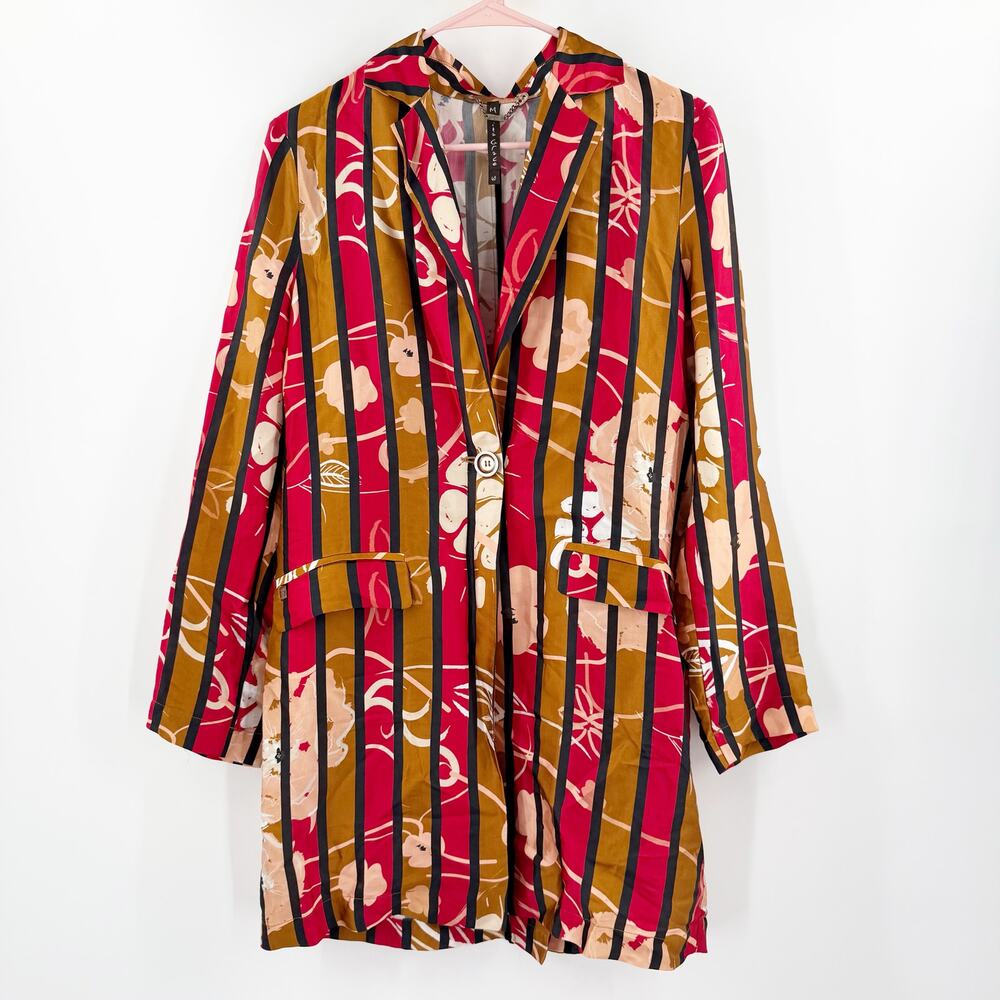 Manila Grace Blazer SZ 40 (US 2/4) Jacket Lightweight Made In Italy Art To Wear